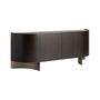 Sideboards - Brown oak wood sideboard 220x50x86 cm - VICAL