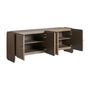 Buffets - Buffet en bois de chêne marron 210x52x80 cm - VICAL