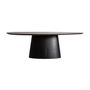 Tables Salle à Manger - Table salon en bois de chêne noir 240x120x76 cm - VICAL