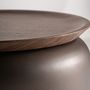 Autres tables - Table basse en bois counterplaqué nounces marron 45x45x52 cm - VICAL