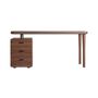 Desks - Brown counter-veneered wooden desk 160x60x75 cm - VICAL