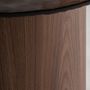Other tables - Coffee table in brown counter-veneered wood 60x60x48 cm - VICAL