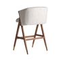 Stools - Brown rubber wood stool 61x68x97 cm - VICAL