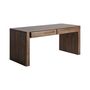 Desks - Brown mango wood desk 180x83x80 cm - VICAL