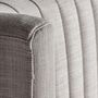 Lits - Lit en polyester gris 220x200x125 cm - VICAL