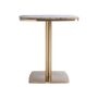Autres tables - Table de bar en marbre marron 70x70x77 cm - VICAL