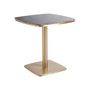 Autres tables - Table de bar en marbre marron 70x70x77 cm - VICAL
