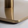 Autres tables - Table de bar en marbre marron 70x70x77 cm - VICAL
