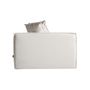 Sofas - White linen corner 110x110x85 cm - VICAL