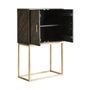 Armoires - Meuble bar en fer marron  en 76x41x124 cm - VICAL