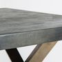 Dining Tables - Golden iron living room table in 200x90x76 cm - VICAL