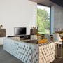Dining Tables - Golden iron living room table in 200x90x76 cm - VICAL