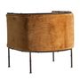 Armchairs - Ocher iron armchair in 71x72x71 cm - VICAL