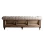 Canapés - Sofa en bois tropical beige en 238x90x80 cm - VICAL