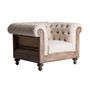 Fauteuils - Fauteuil en bois tropical beige en 113x90x80 cm - VICAL