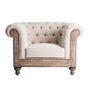 Fauteuils - Fauteuil en bois tropical beige en 113x90x80 cm - VICAL