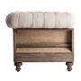 Fauteuils - Fauteuil en bois tropical beige en 113x90x80 cm - VICAL