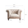 Fauteuils - Fauteuil en bois tropical beige en 113x90x80 cm - VICAL