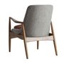 Armchairs - Armchair in gray fir wood in 62x72x83 cm - VICAL