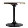 Other tables - Coffee table in glossy black synthetic marble in 60x60x65 cm - VICAL