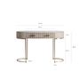 Desks - Cream mango wood console in 122x38x78 cm - VICAL