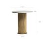 Other tables - White steel coffee table in 50x50x55 cm - VICAL