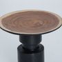 Other tables - Black tropical wood coffee table in 48x48x50 cm - VICAL