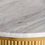 Other tables - White marble bar table in 60x60x76 cm - VICAL