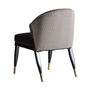 Chaises - Chaise en velours noir en 55x68x84 cm - VICAL