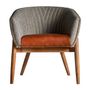 Chaises - Fauteuil en bois de frêne gris en 69x68x79 cm - VICAL