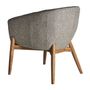 Chaises - Fauteuil en bois de frêne gris en 69x68x79 cm - VICAL