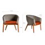 Chaises - Fauteuil en bois de frêne gris en 69x68x79 cm - VICAL
