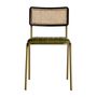 Chairs - Green leather chair in 44x49x79 cm - VICAL