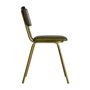 Chairs - Green leather chair in 44x49x79 cm - VICAL