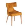 Chairs - Chair in ocher fabric in 53x57x84 cm - VICAL