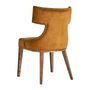 Chairs - Chair in ocher fabric in 53x57x84 cm - VICAL