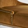 Chairs - Chair in ocher fabric in 53x57x84 cm - VICAL