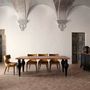 Chairs - Chair in ocher fabric in 53x57x84 cm - VICAL