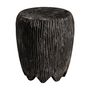 Other tables - Coffee table in aged black suar wood in 45x45x48 cm - VICAL