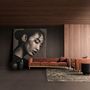 Other tables - Coffee table in aged black suar wood in 45x45x48 cm - VICAL