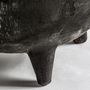 Other tables - Coffee table in aged black carbonized suar wood in 50x50x50 cm - VICAL