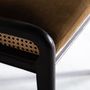 Chaises - Chaise en rotin noir en 54x58x78 cm - VICAL