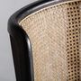 Chaises - Chaise en rotin noir en 54x58x78 cm - VICAL