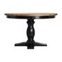 Tables Salle à Manger - Table salon en bois d´orme noir  en 120x120x76 cm - VICAL