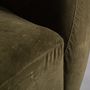 Sofas - Green velvet sofa in 240x100x71 cm - VICAL