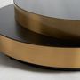 Tables basses - Table basse en acier noir en 140x120x31 cm - VICAL