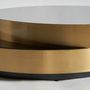 Tables basses - Table basse en acier noir en 140x120x31 cm - VICAL