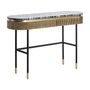 Desks - Black MDF wooden console in 130x38x81 cm - VICAL