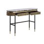 Desks - Black MDF wooden console in 130x38x81 cm - VICAL