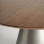 Dining Tables - Silver iron living room table in 120x120x76 cm - VICAL